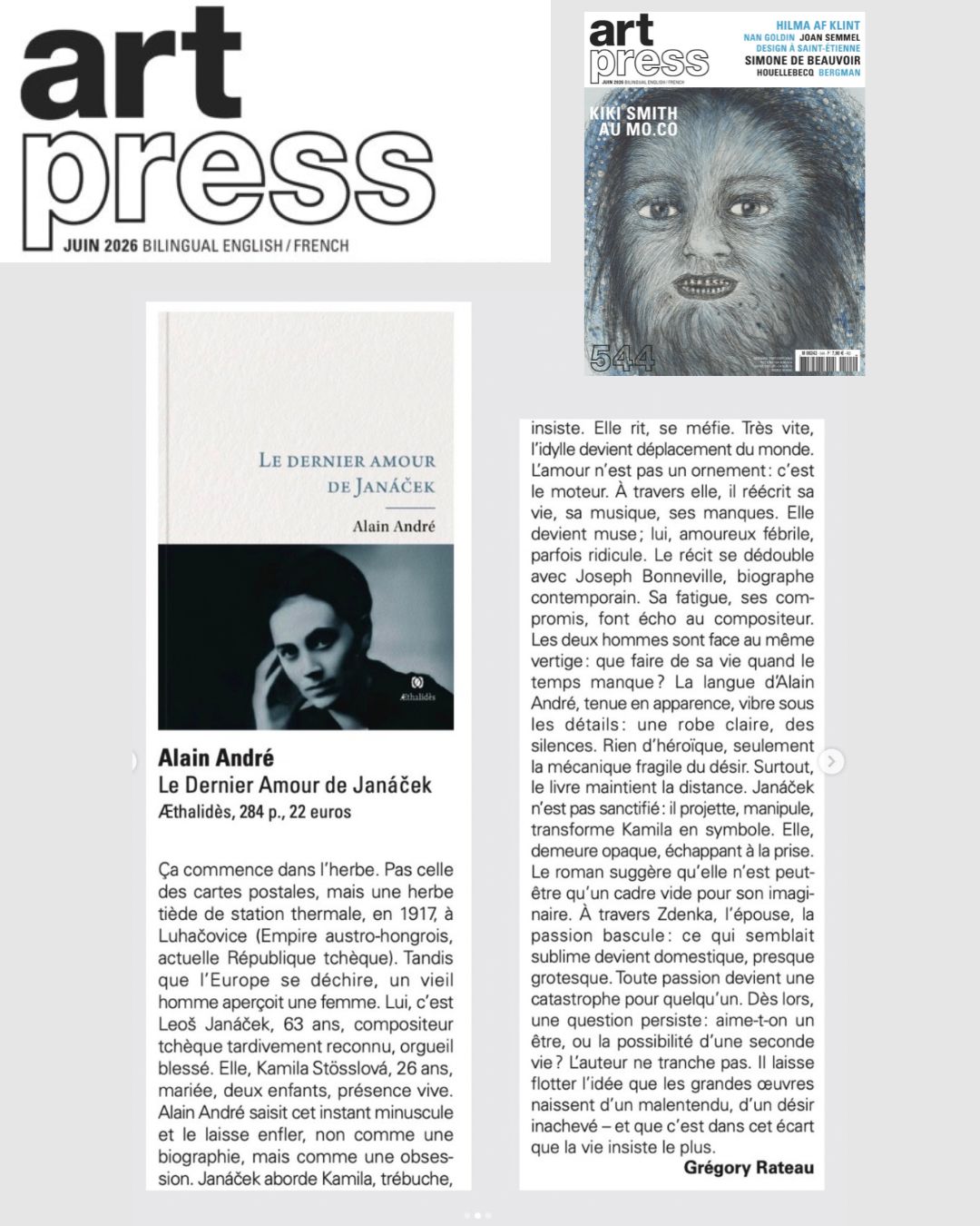 art press (juin 26)-Le dernier Amour de janacek