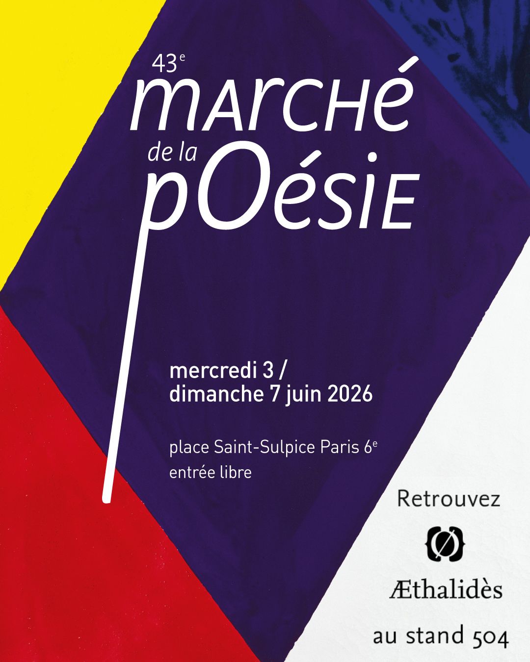 Affiche Marché de la Poésie_Stand 504